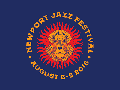 Newport Jazz Festival jazz keyboard lion newport saxophone trumpet