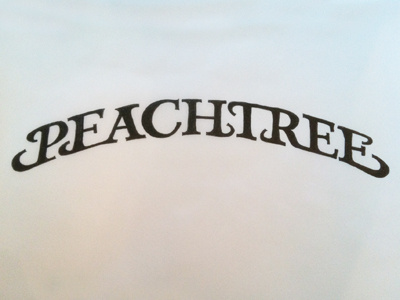 Peachtree Type Inked hand drawn ink lettering micron peachtree type typography