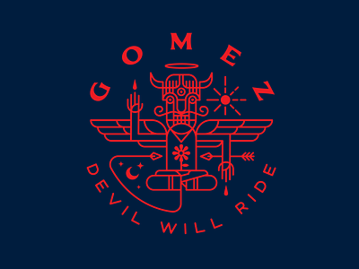 Gomez Devil Will Ride Dribbb 01 band devil gomez illustration