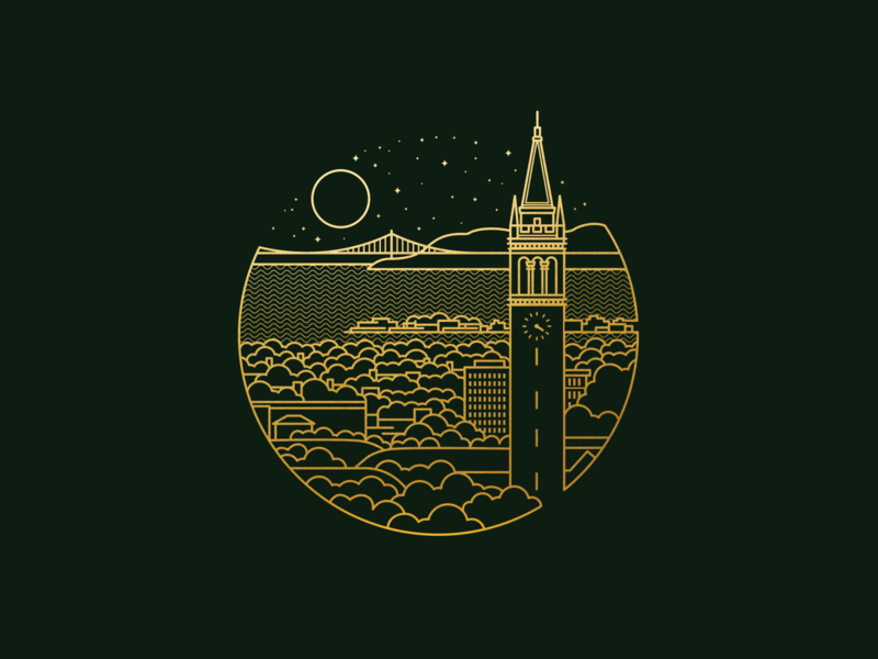 Fonta and Flame - Berkeley california illustration