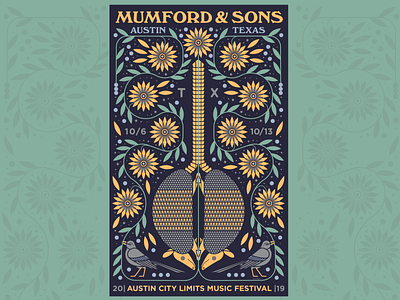 Mumford & Sons ACL Music Festival Poster