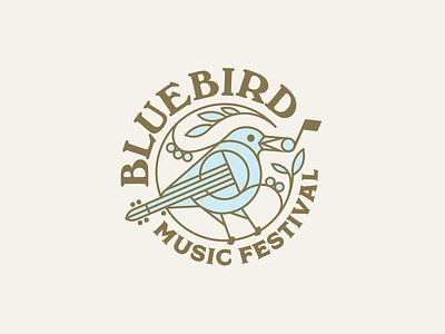Bluebird Music Festival bluebird festival logo mark music