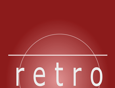 retro style text letter lineart minmalis retro stryle retrowave text vintage illustration vintage logo