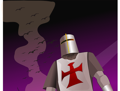 The Knight armour battle blood brave conqueror dedication england helmet iron loyal man sword war warriror