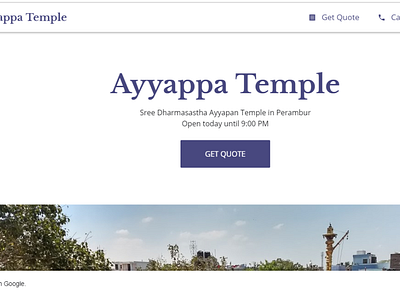 Temple website ui uidesign web design webdesigner
