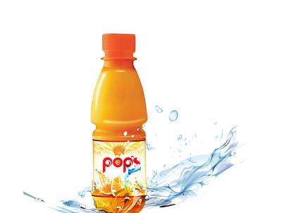 Pops Orange Drinks adobe illustrator branding design illustration product design product promotion