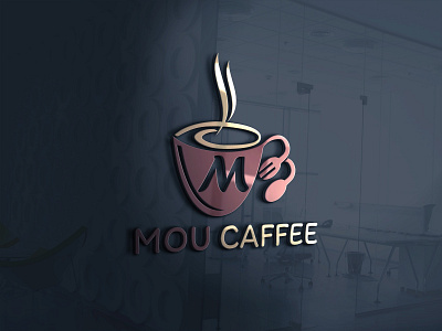 Mou caffee art design graphic design icon illustration illustrator logo minimal vector