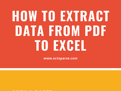 how to extract pdf into excel
