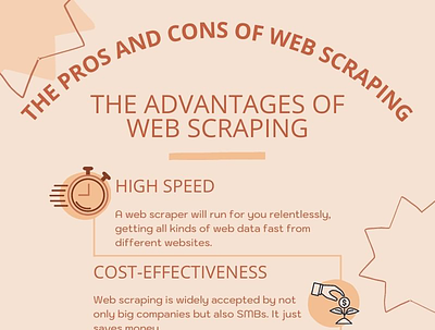 Pros & Cons of Web Scraping big data data data collection data extraction data scraping design extraction illustration image infographic no coding no coding technology web crawler web crawling web scraper web scraping web scraping service web scraping tools website
