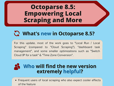 Octoparse 8.5: Empowering Local Scraping and More big data data data collection data extraction data scraping design extraction illustration image infographic no coding no coding technology web crawler web crawling web scraper web scraping web scraping service web scraping tools website