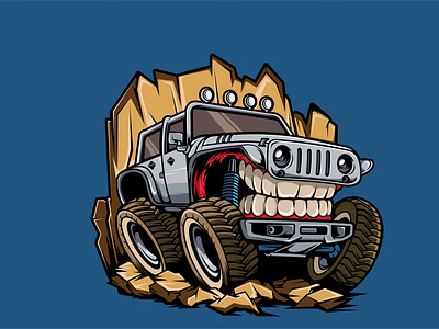 jeep funny character design