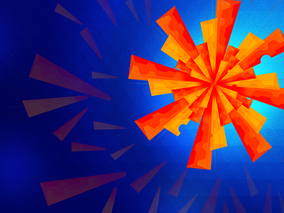Abstract Explosion abstract photoshop polygon