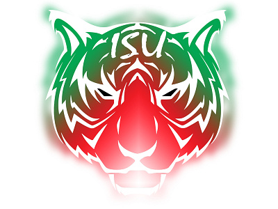 Iranian Student Union Logo 1 face illustrator tiger