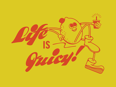 Life is Juicy Shirt austin design fruit illustration juice lemon shirt texas