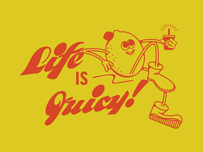 Life is Juicy Shirt austin design fruit illustration juice lemon shirt texas