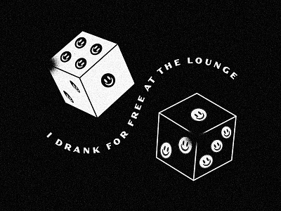 Happy Dice dice lounge smile smiley face