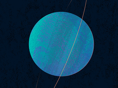 uranus illustration planets science solar system texture