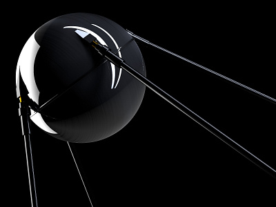 sputnik 3d cinema4d illustration russia satellite space