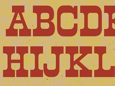 alphabet specimen poster type type design wood type