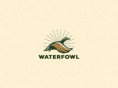 WaterFowl adobe illustrator bird logo graphic design icon iconic illustration illustrator logo logo design minimal logo minimalist logo modern logo retro logo vector vintage logo