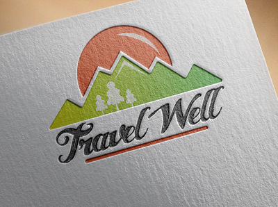 Logo Design for Travel Well company adobe illustrator branding design flat graphic design illustration illustrator logo logo design vector