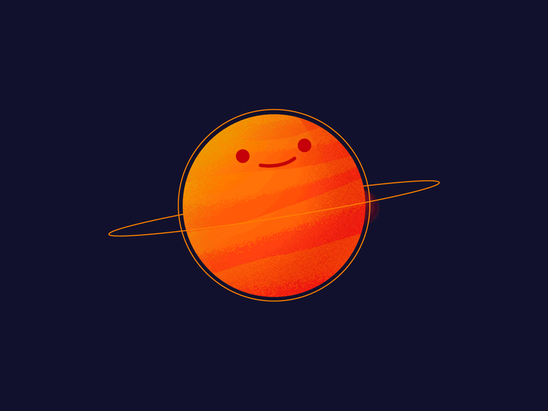 Planet Friends adobe after effects adobe illustrator after effect animation animation after effects astronomy design funny gif happy illustration moon motiongraphics planet space