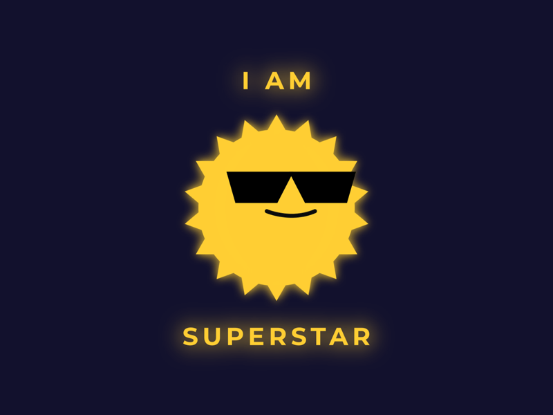 Superstar in Sunglasses Sticker adobe after effect adobe illustrator after effect animation animation after effects design funny gif happy illustration illustrator motion design motiongraphics star sticker sun sunglasses superstar