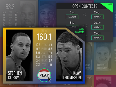 Next Fantasy champion Tag2eam Tiles curry nba next fantasy champion nfc thompson