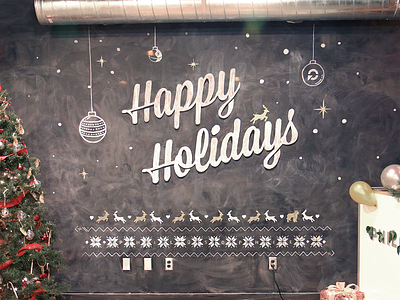 Happy Holidays with Chalk