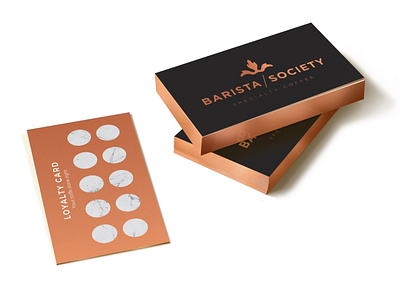 Barista Society Loyalty Card card print