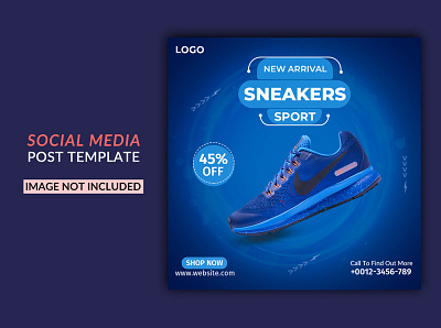 SNEAKERS SPORT SHOE ads design brandi design new post design sneakers shoe social media post unique design