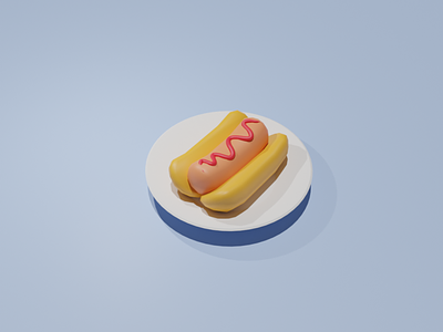 3D Modeling _Hotdog