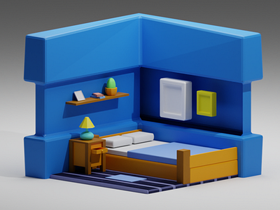 3D Modeling _Bedroom design