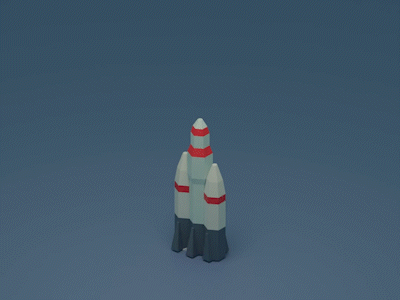 3D Rocket Animation