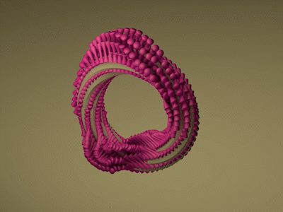 Geometrical 3D spiral animation