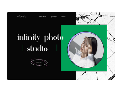 Design concept for photo studio branding design landing landingpage mainpage webdesign