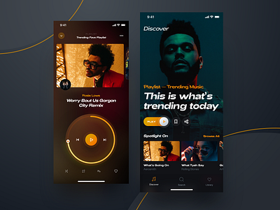 Video Music Player app dailyui dashboard design gallery iphone music player responsive spotify streaming video