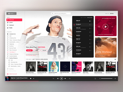 Apple Music Redesign: Welcome Screen Alternate app apple desktop fullscreen itunes music player radio spotify streaming