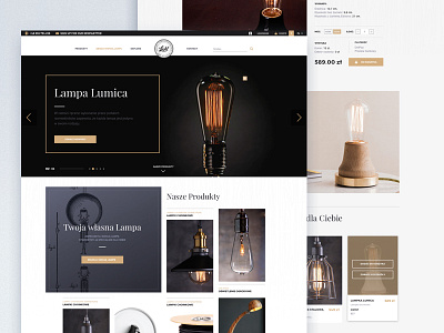 ByLight 2.0: Main Page design elegant fashion flat lighting online responsive shop startup store