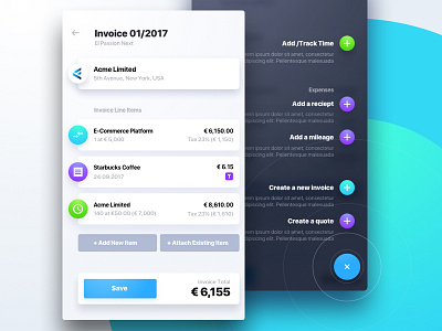 Invoicing App Concept