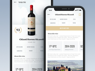 Wine Searcher cards collection gold greyscale iphone x library scroll search travel tuscany wine