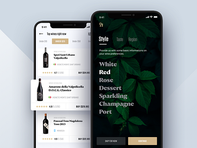 Wine Searcher: Onboarding cards collection fluid iphone x library news onboarding scroll search travel tuscany wine