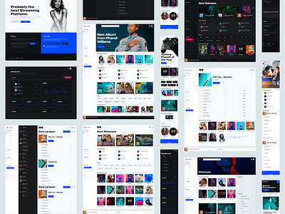 Holo Music Full Release app chart design design system design systems desktop mobile music player responsive spotify streaming ui ui kit