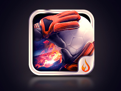 EuroGoal 2012 Icon apple chrome football icon ios ipad iphone metal soccer sport