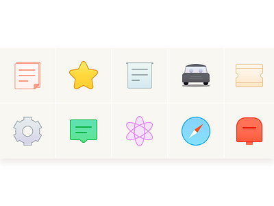 Icons for personal center