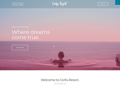 Corfu Landing Page landing page landing page design landing pages wordpress wordpress theme
