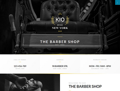 Kio Landing Page design landing page landing page concept landing page design landing pages wordpress wordpress theme