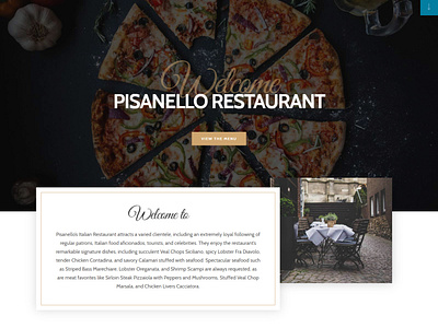 PISANELLO RESTAURANT  Landing Page