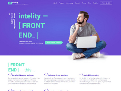 Intelityservice Landing Page design landing page landing page concept landing page design landing pages wordpress wordpress theme