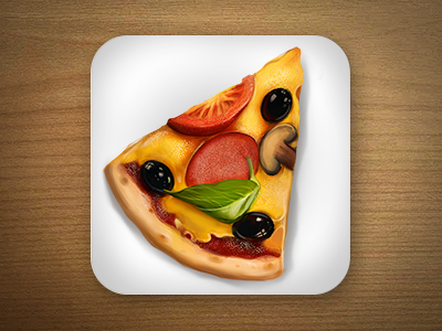 Pizza app icon photoshop pizza